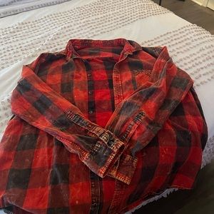 Thrifted washed flannel